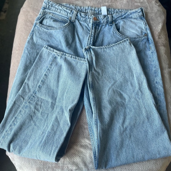 Denim& 90s High Waisted Baggy Jeans Size 14 - Picture 4 of 5